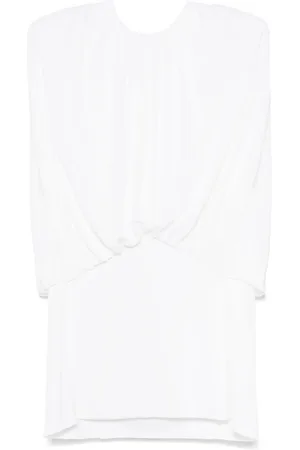 BEVZA Vestido midi con detalle fruncido