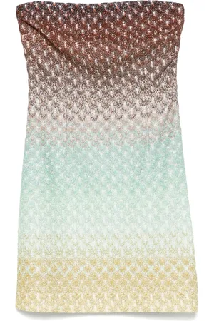 Missoni Vestido corto con costuras metalizadas
