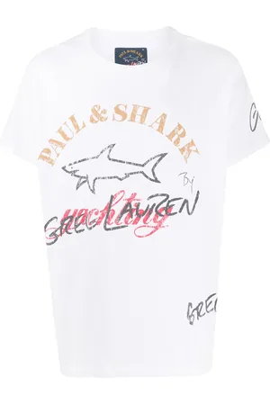 GREG LAUREN Camiseta con cuello redondo y logo estampado
