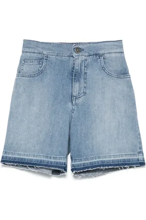 Golden Goose Pantalones vaqueros cortos con logo bordado