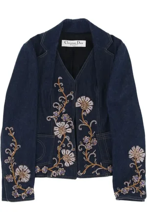 Dior Chaqueta vaquera con bordado floral 2010