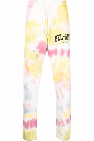 BEL-AIR ATHLETICS Pantalones de chándal con estampado tie-dye