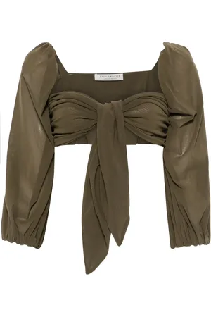 Serafini Top con detalle drapeado