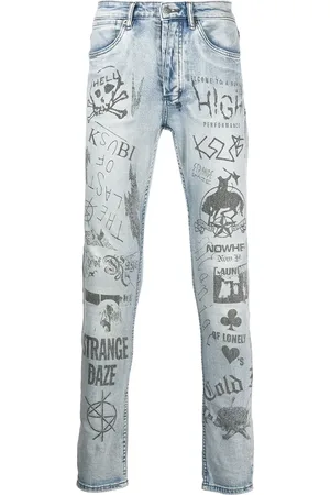 KSUBI Vaqueros skinny Van Winkle con motivo gráfico