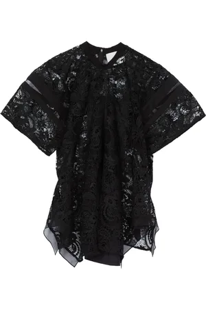 3.1 Phillip Lim Top con panel de encaje