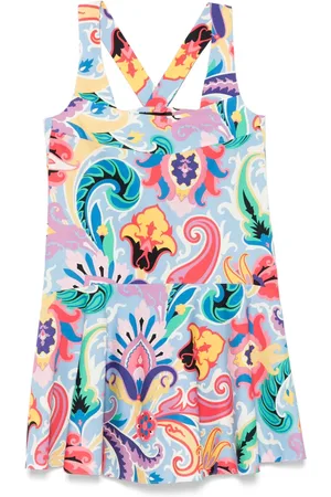 Etro Vestido corto con estampado de cachemira