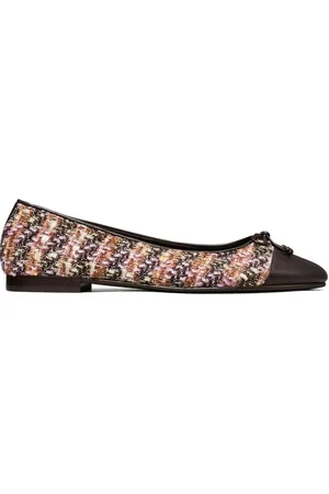 Tory Burch Bailarinas con puntera en contraste