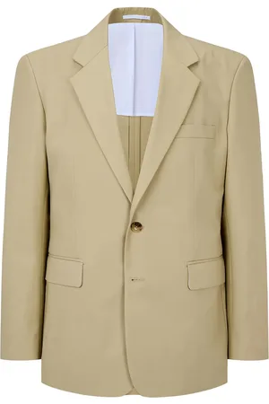 MAN ON THE BOON. Blazer Essential de algodón con botones