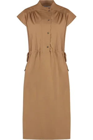 YVES SALOMON Vestido camisero de popelina con botones