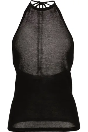 LEMAIRE Top de punto con cuello halter