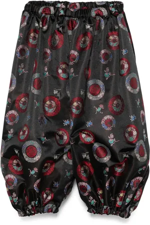 Comme des Garçons Pantalones con motivo en intarsia