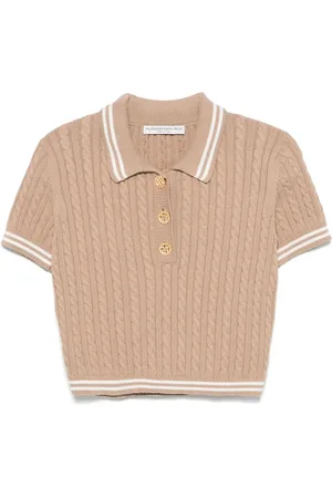 Alessandra Rich Polo de punto de ochos