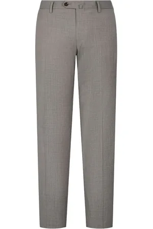 MAN ON THE BOON. Pantalones de vestir de lana