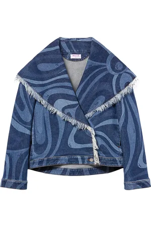 Puccini Chaqueta vaquera con estampado abstracto