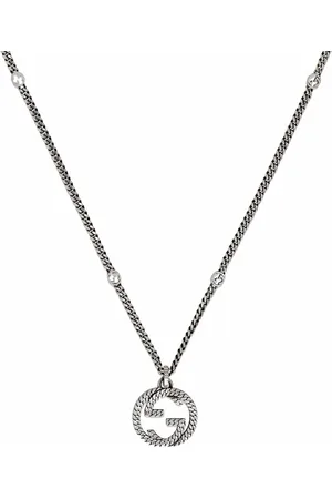 Gucci Collar Interlocking G en plata de ley