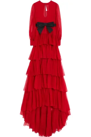 VALENTINO GARAVANI Vestido largo de gasa