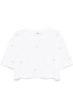 Sandro Camiseta con detalle de perlas