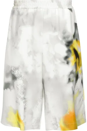 Alexander McQueen Bermudas Obscured Flower