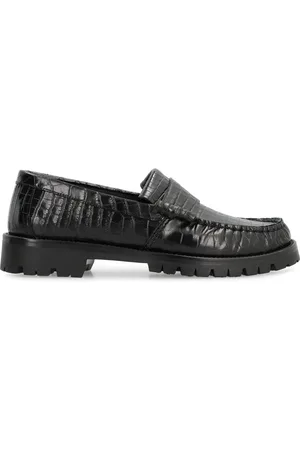 Rhude Mocasines con efecto de piel de cocodrilo