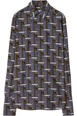 Burberry Camisa Bus con estampado gráfico
