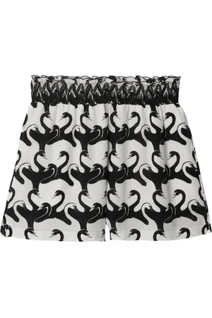Burberry Pantalones cortos con estampado de cisne