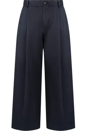 MAN ON THE BOON. Pantalones anchos con pliegues