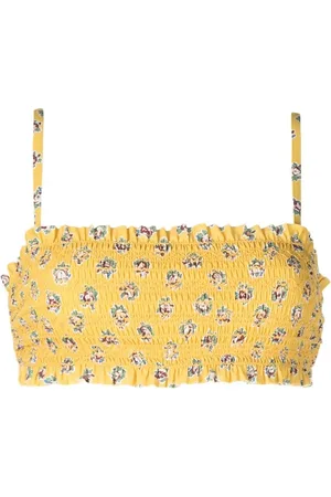 Tory Burch Top de bikini con estampado floral