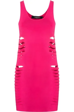 VERSACE Vestido corto con abertura