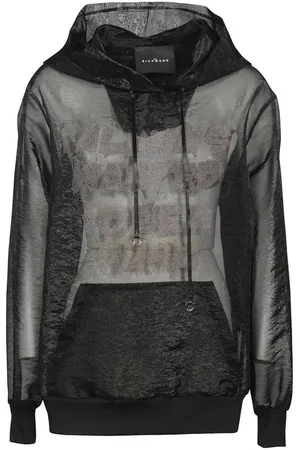 John Richmond Sudadera semitranslúcida con capucha