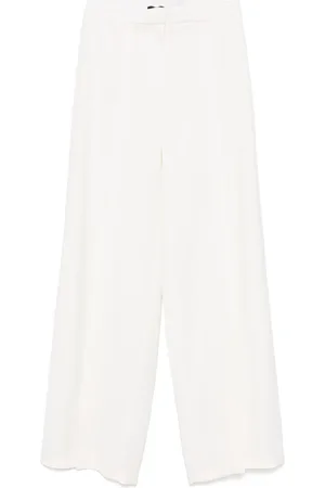 MUGLER Pantalones palazzo con hebilla