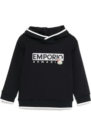 Emporio Armani Sudadera con capucha y logo bordado