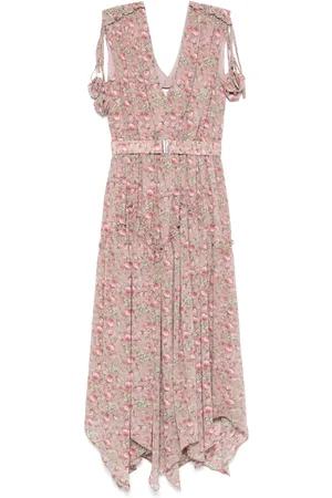 NISSA Vestido midi con estampado floral