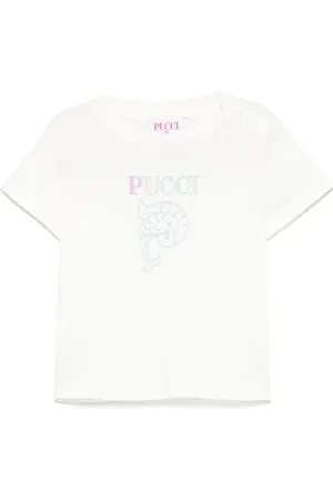 PUCCI Junior Camiseta con logo bordado