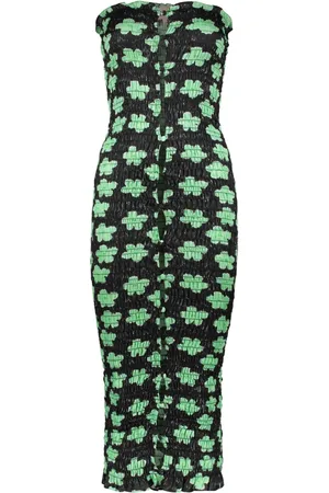 AMY CROOKES Vestido midi con estampado floral