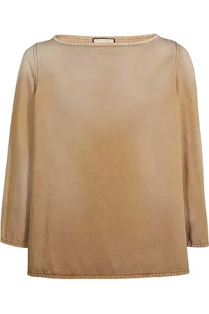 Gucci Top vaquero con logo bordado