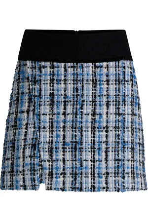 HUGO BOSS Falda corta de tweed