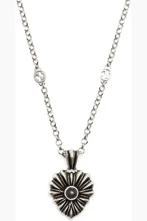 Gucci Collar Interlocking con colgante de corazón