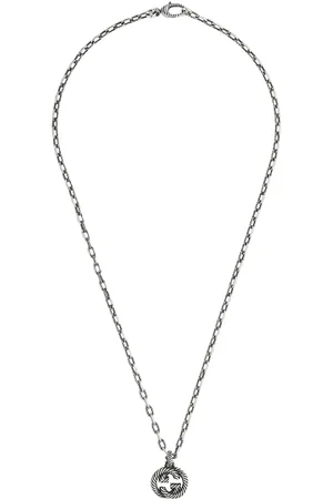 Gucci Collar con colgante de G entrelazada