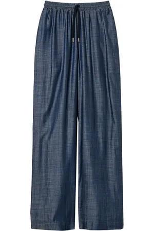 Twin-Set Pantalones de tejido cambray