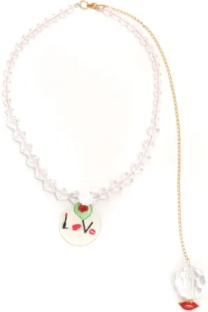 AMIR SLAMA Collar de cuentas con colgante
