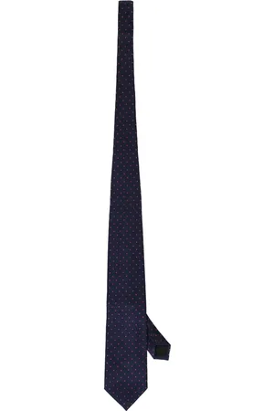 corneliani Corbata con motivo de lunares en jacquard
