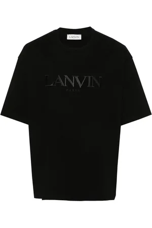 Lanvin Camiseta con logo bordado
