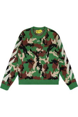 OFF-WHITE Jersey con motivo militar
