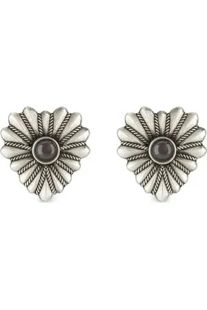 Gucci Pendientes Interlocking en plata de ley
