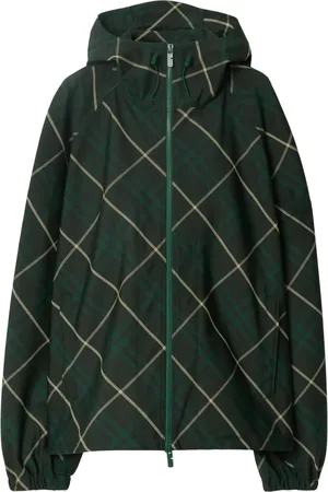 Burberry Chaqueta a cuadros con capucha