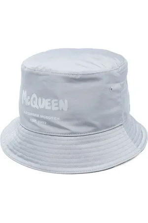 Alexander McQueen Sombrero de pescador con logo estampado