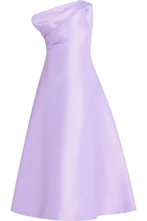 CHATS BY C.DAM Vestido midi con cuello asimétrico