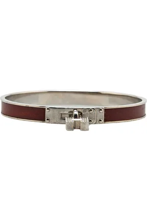 Hermès Pulsera Kelly Cadena Lock Bangle de piel 2000-2025