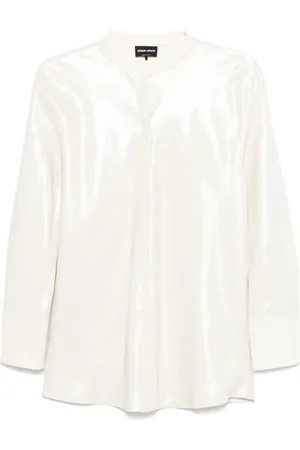Giorgio Armani Camisa con efecto metalizado