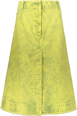 CÉDRIC CHARLIER Falda midi vaquera